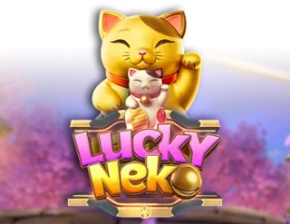 Lucky Neko slot logo by PG Soft at PlayMojo Casino